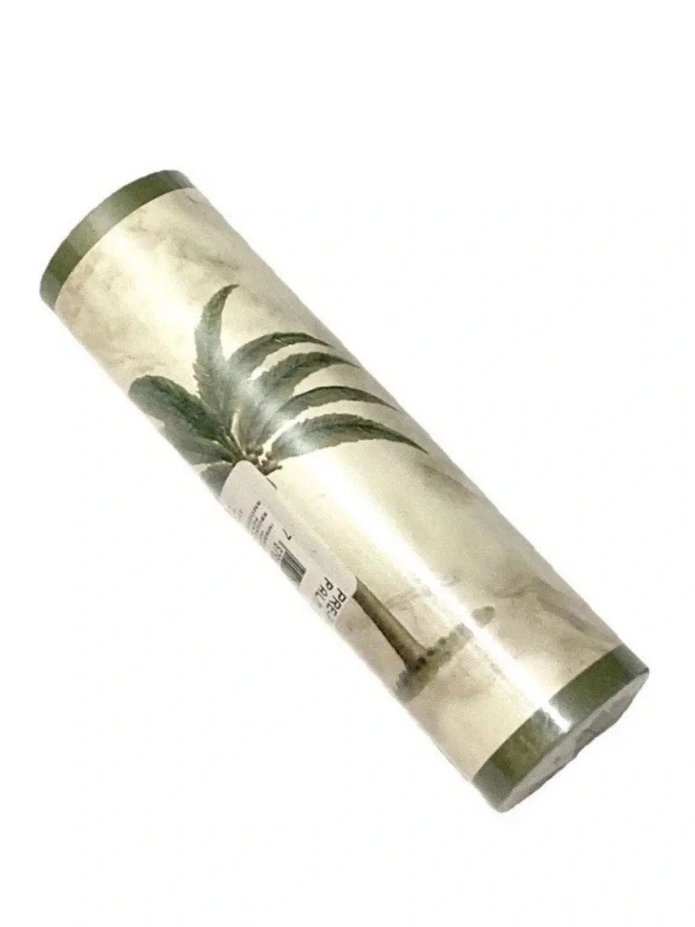 Palm Breeze Tree Bamboo Diamond Frame Marble Green Wallpaper Border 6